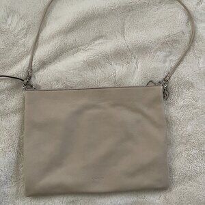 COACH BLEECKER CREAM LEATHER DAILY SHOULDER BAG